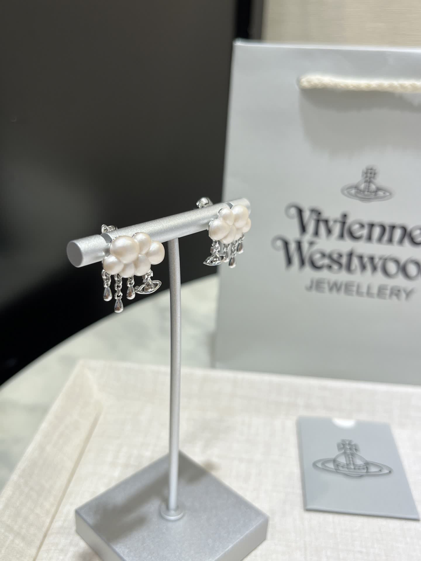 Vivienne Westwood Pearl Cluster Earrings